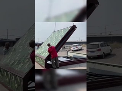 Складной треугольный контейнерный дом красного цвета подходит для кемпинга и активного отдыха