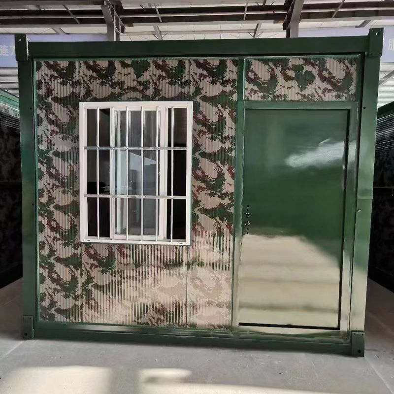 Контейнер офиса места Prefab портативного модульного контейнера дома стальной для располагаться лагерем армии