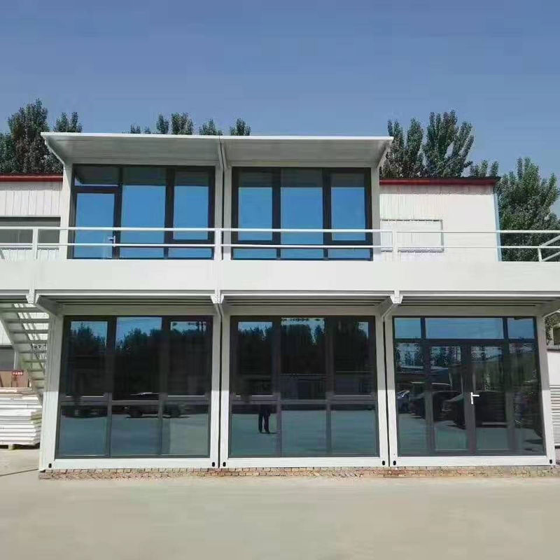 Дом контейнера стеклянного ядра Prefab расширяемый складывая для современной живущей доставки