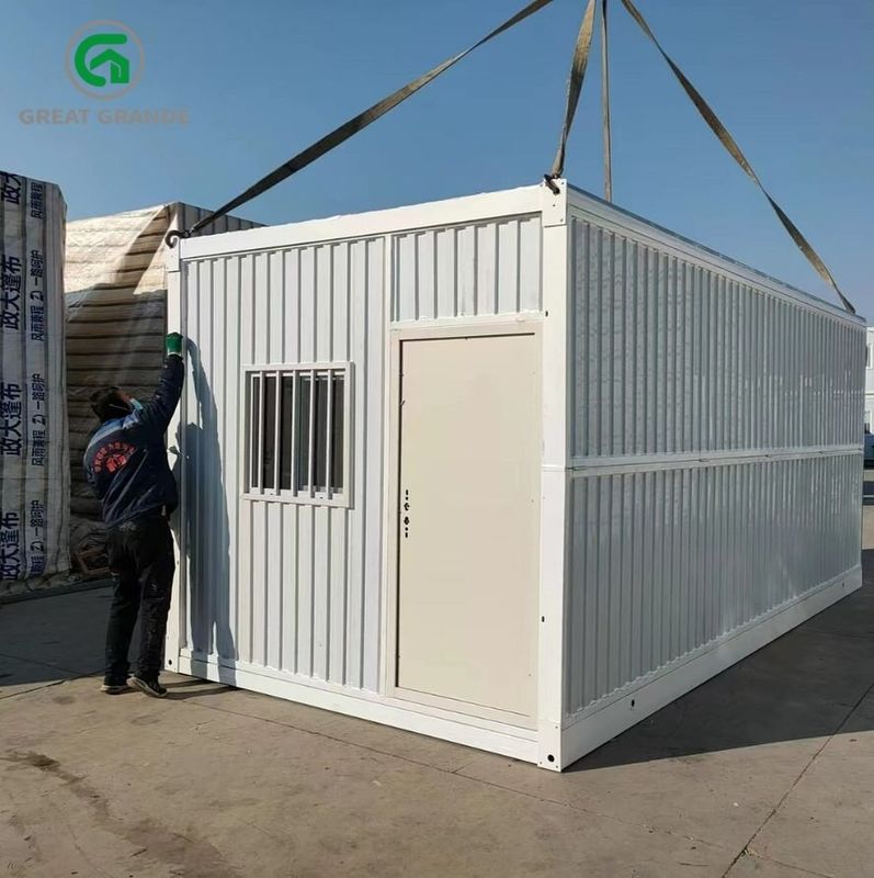 Спальня места шерстей утеса термоизоляции дома контейнера рифленой стены Prefab складывая