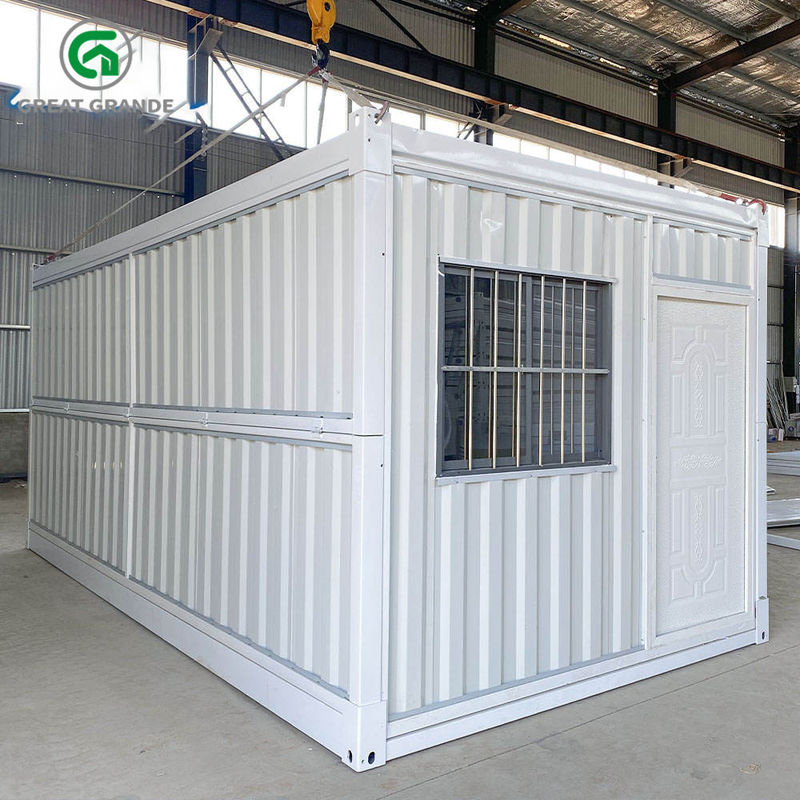 Спальня места шерстей утеса термоизоляции дома контейнера рифленой стены Prefab складывая